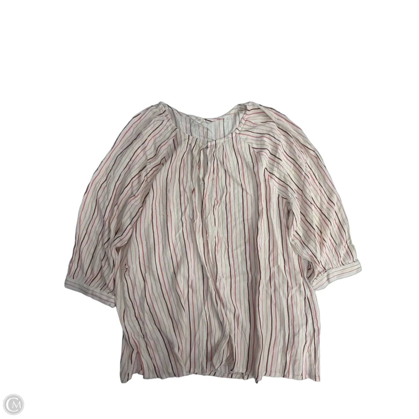Top 3/4 Sleeve By Maurices In Striped Pattern, Size: Xl