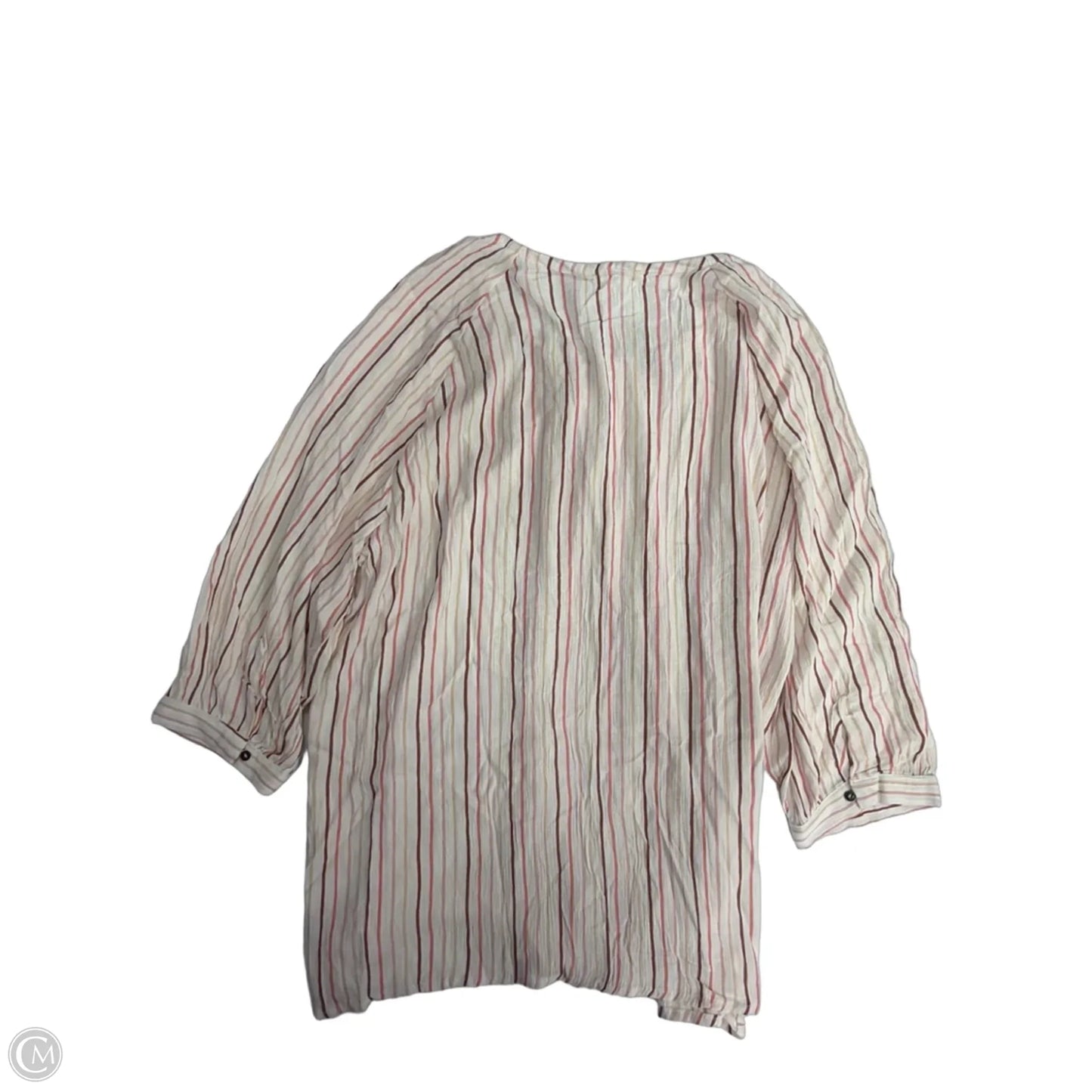 Top 3/4 Sleeve By Maurices In Striped Pattern, Size: Xl