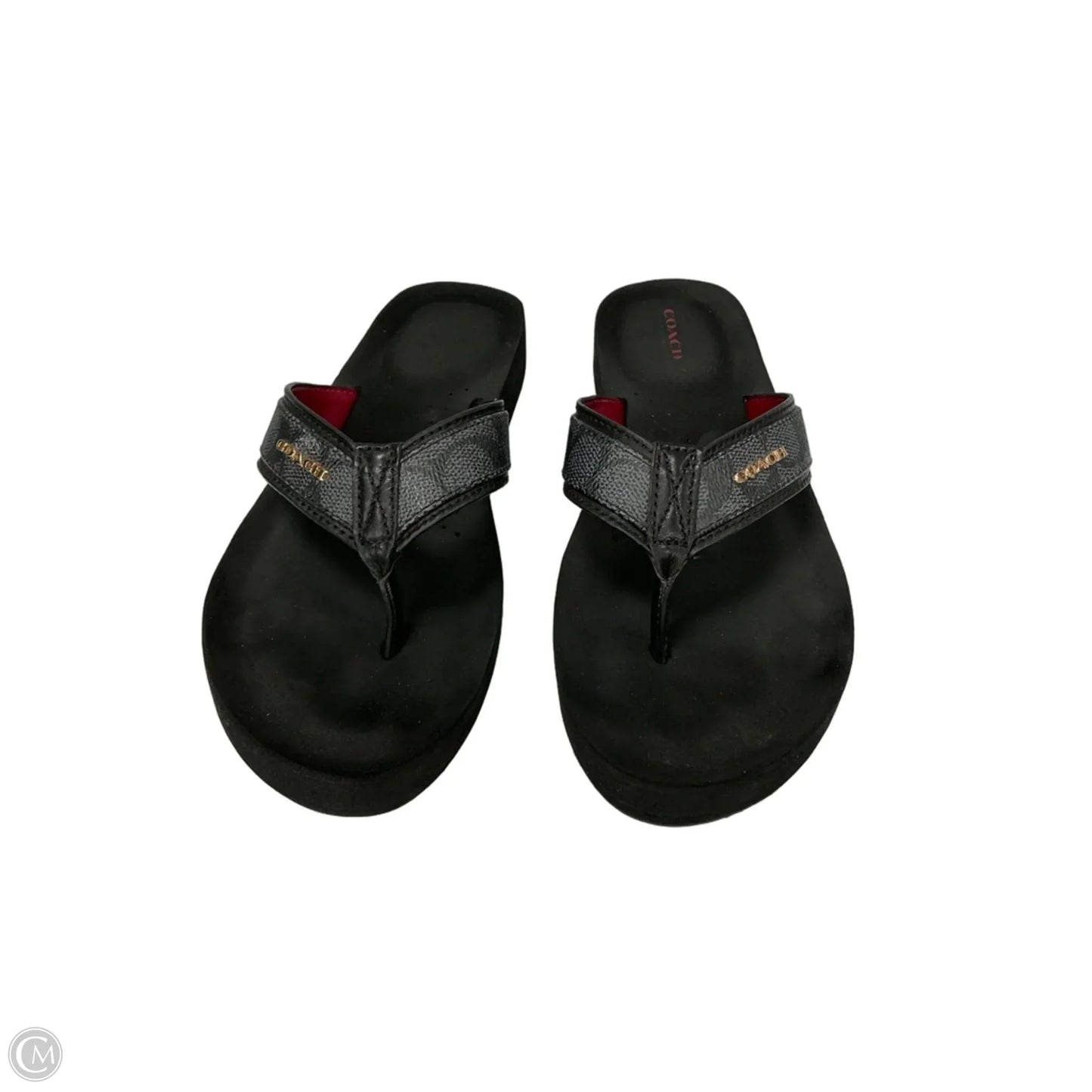 Sandals Designer By Coach In Black, Size: 9