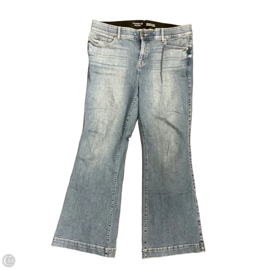 Jeans Flared By Torrid In Blue Denim, Size: 20