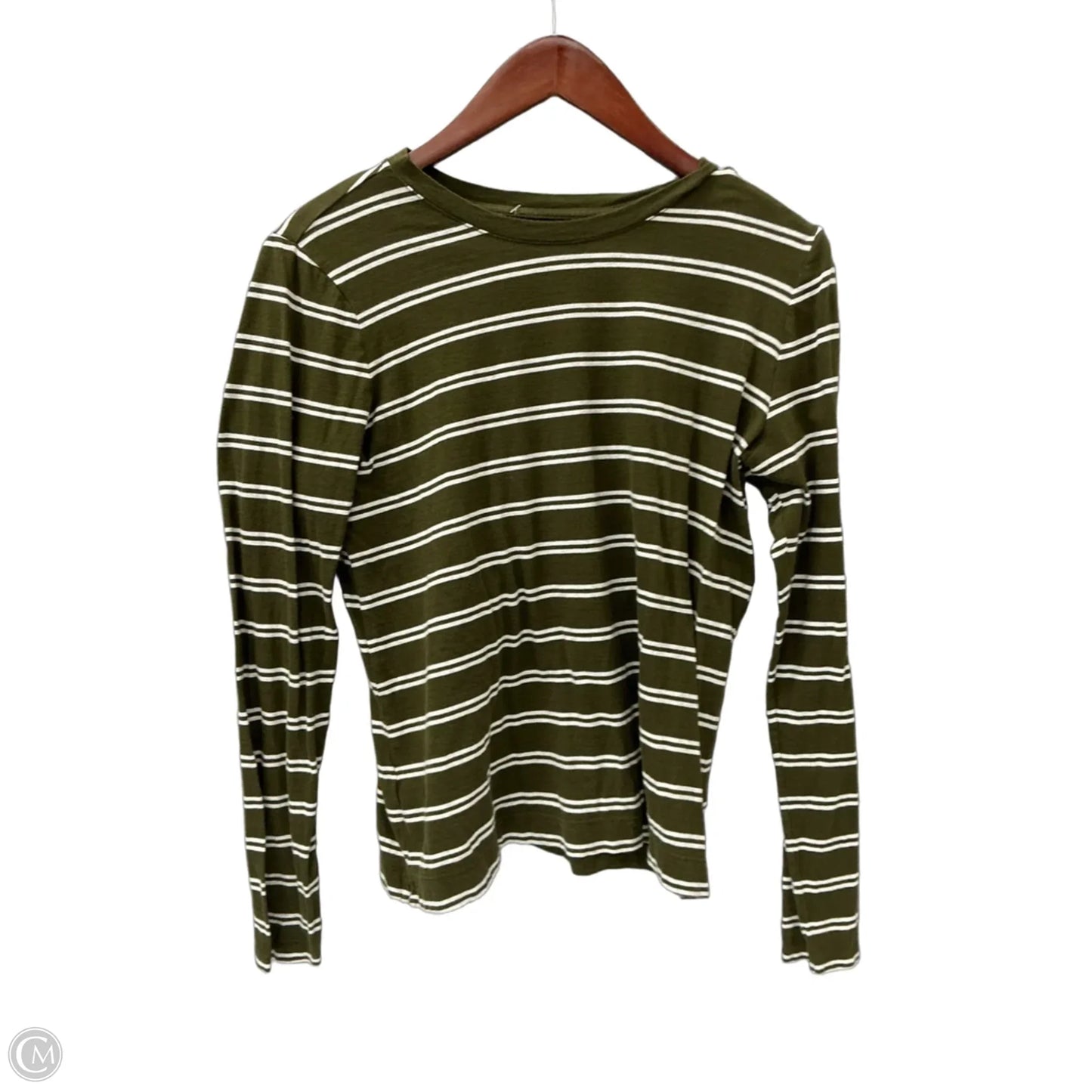 Top Long Sleeve Basic By Loft In Striped Pattern, Size: S