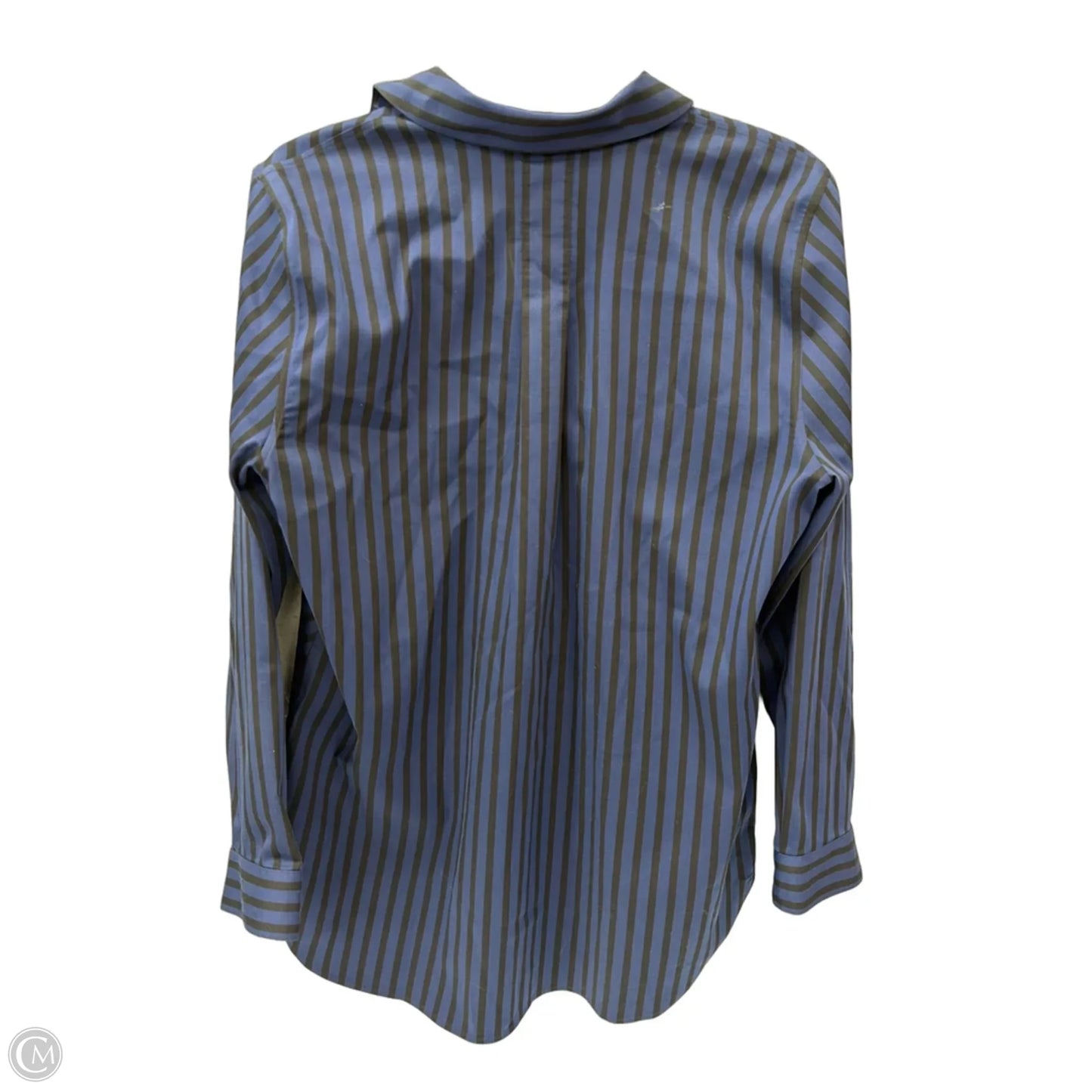 Top Long Sleeve By Chicos In Striped Pattern, Size: M