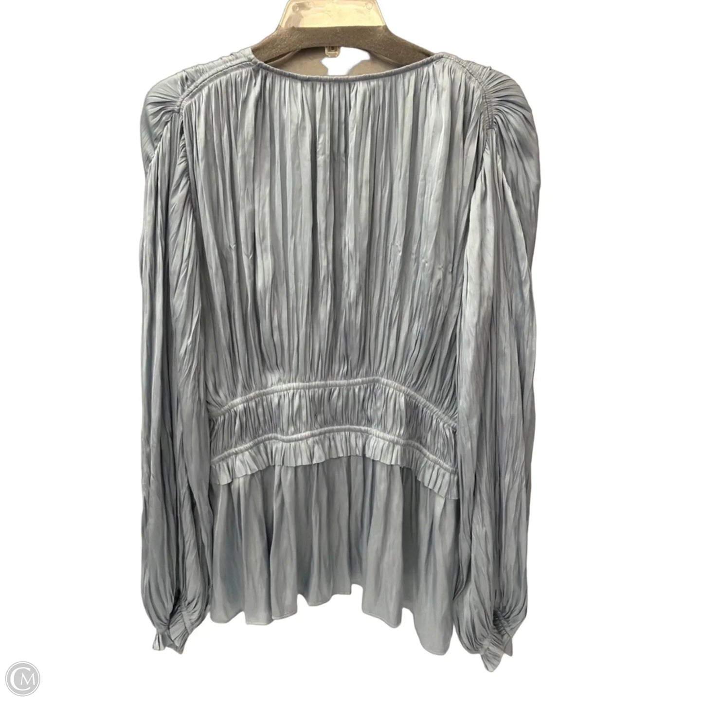 Top Long Sleeve By Elie Tahari In Blue, Size: L