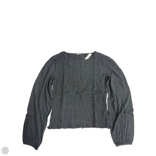 Top Long Sleeve By Madewell In Black, Size: M
