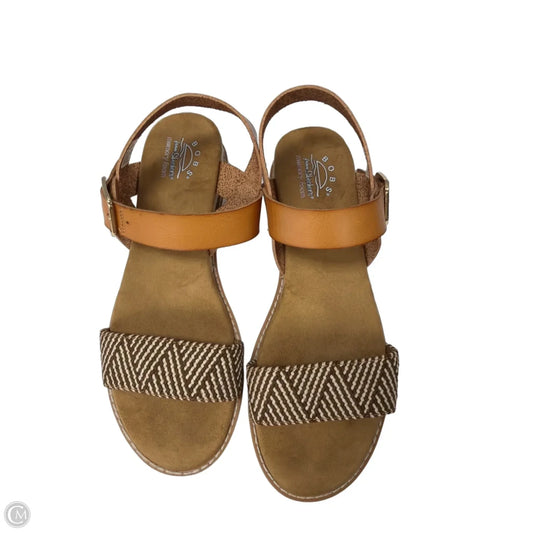 Sandals Flats By Bobs In Brown, Size: 10