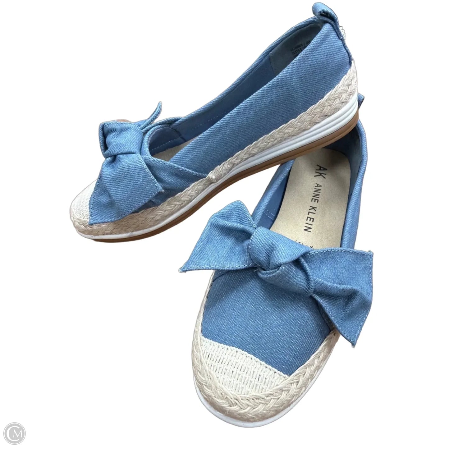 Shoes Flats By Anne Klein In Blue Denim, Size: 6