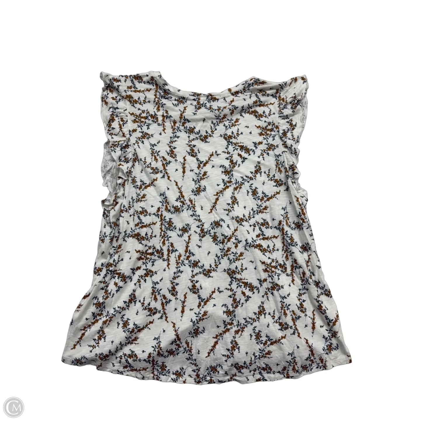 Top Short Sleeve By Maurices In Floral Print, Size: 2x