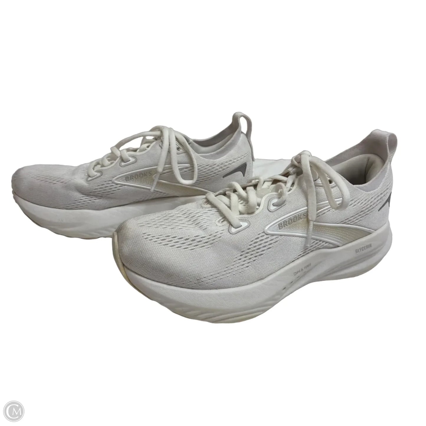 Shoes Athletic By Brooks In White, Size: 7