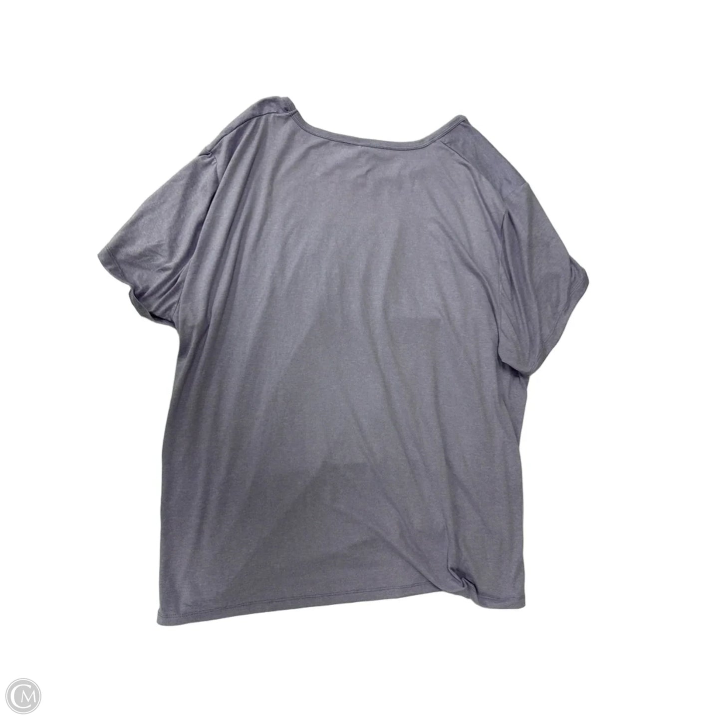 Top Short Sleeve Basic By Just Be In Purple, Size: 3x