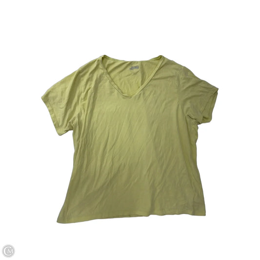 Top Short Sleeve Basic By Columbia In Yellow, Size: 1x