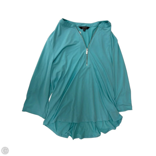 Top 3/4 Sleeve By Ellen Tracy In Blue, Size: 1x