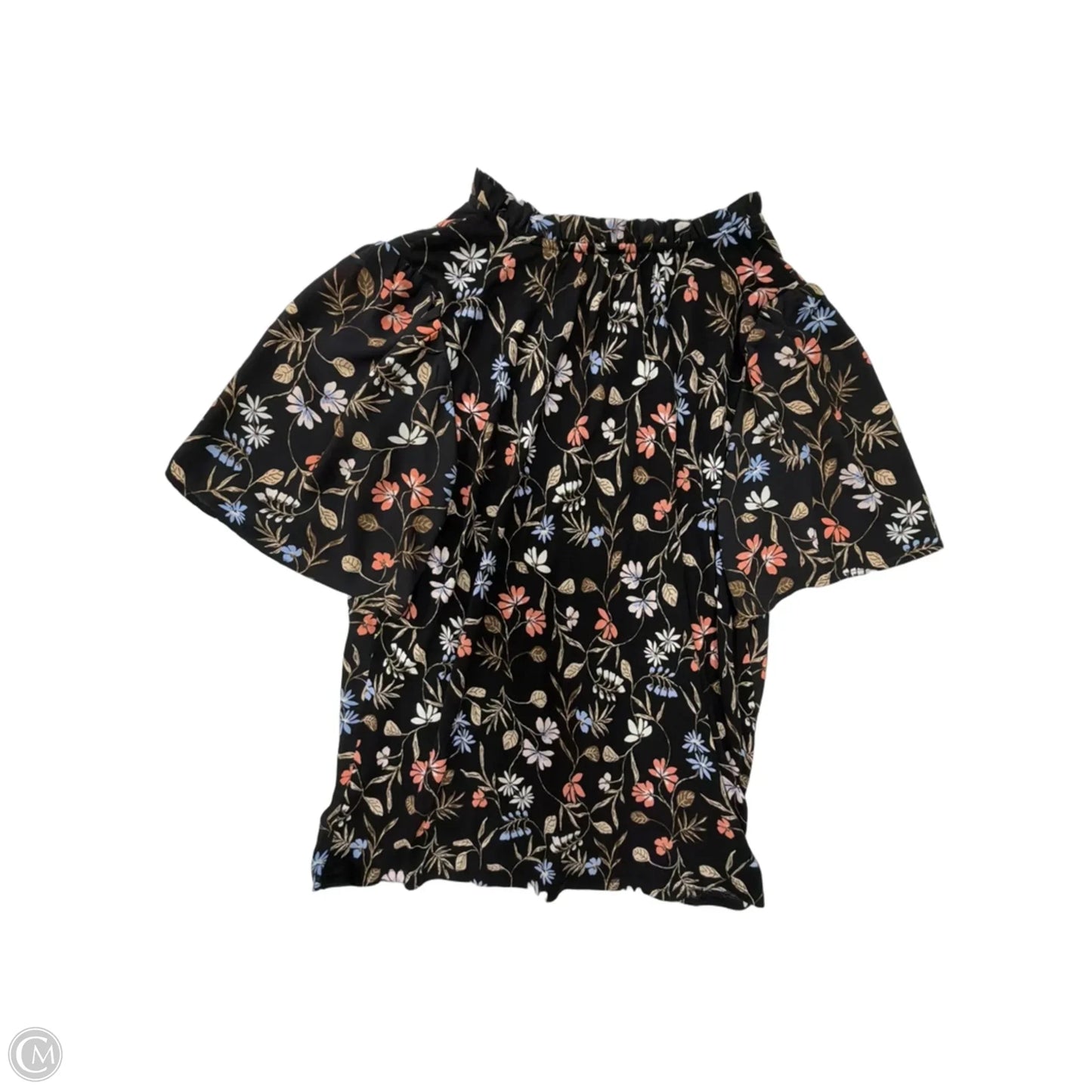 Top Short Sleeve By Loft In Floral Print, Size: S