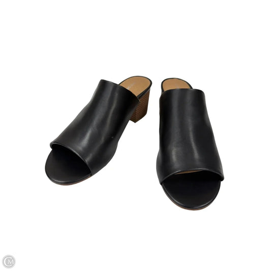 Sandals Heels Block By Lane Bryant In Black, Size: 10