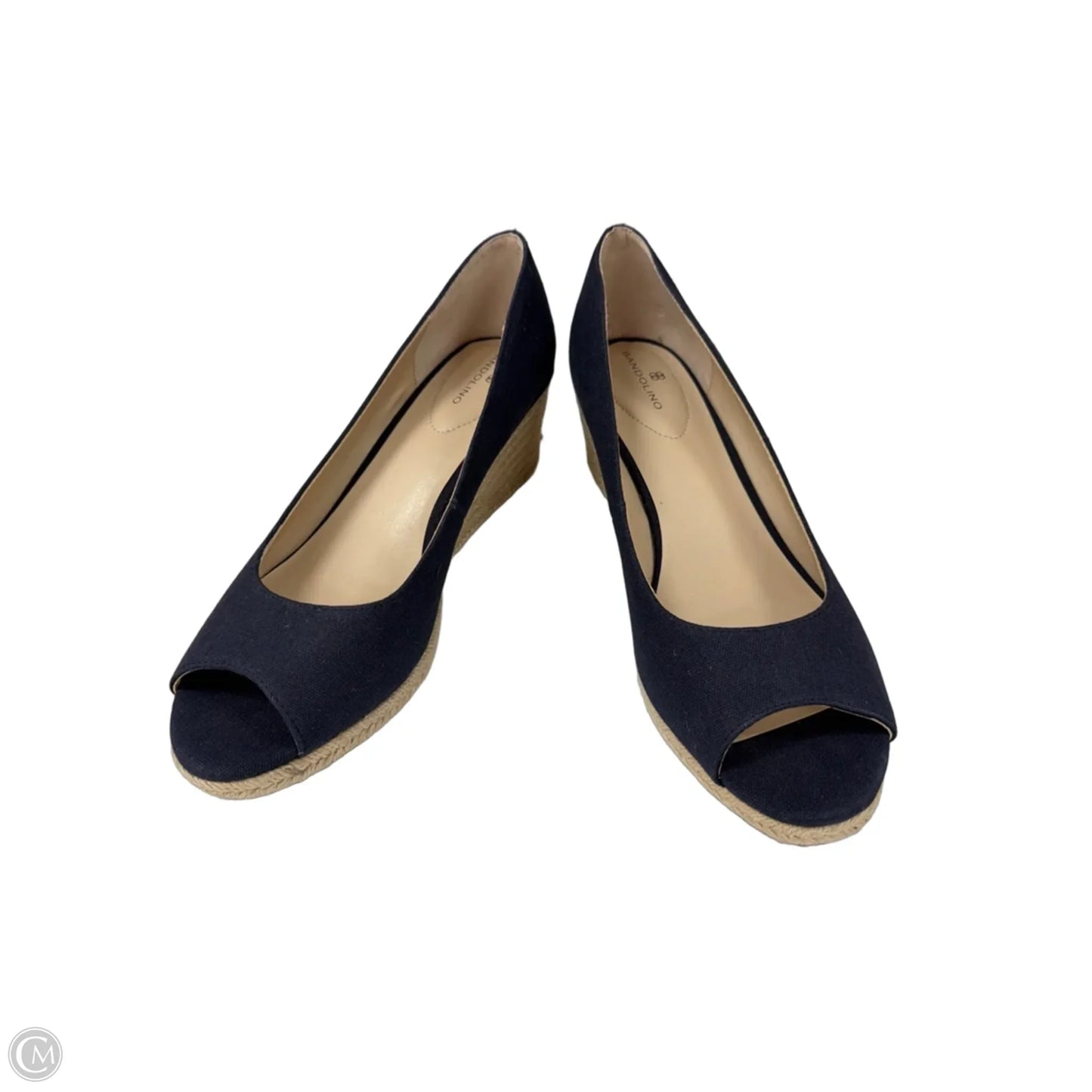 Shoes Heels Wedge By Bandolino In Blue, Size: 10
