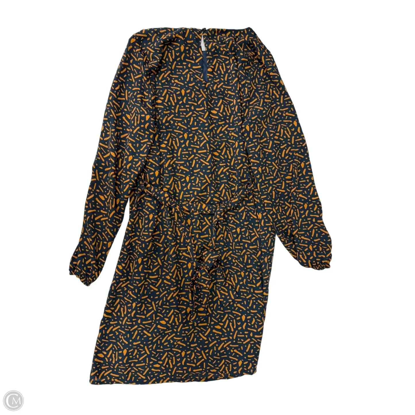 Dress Casual Midi By Kaileigh In Blue & Orange, Size: S