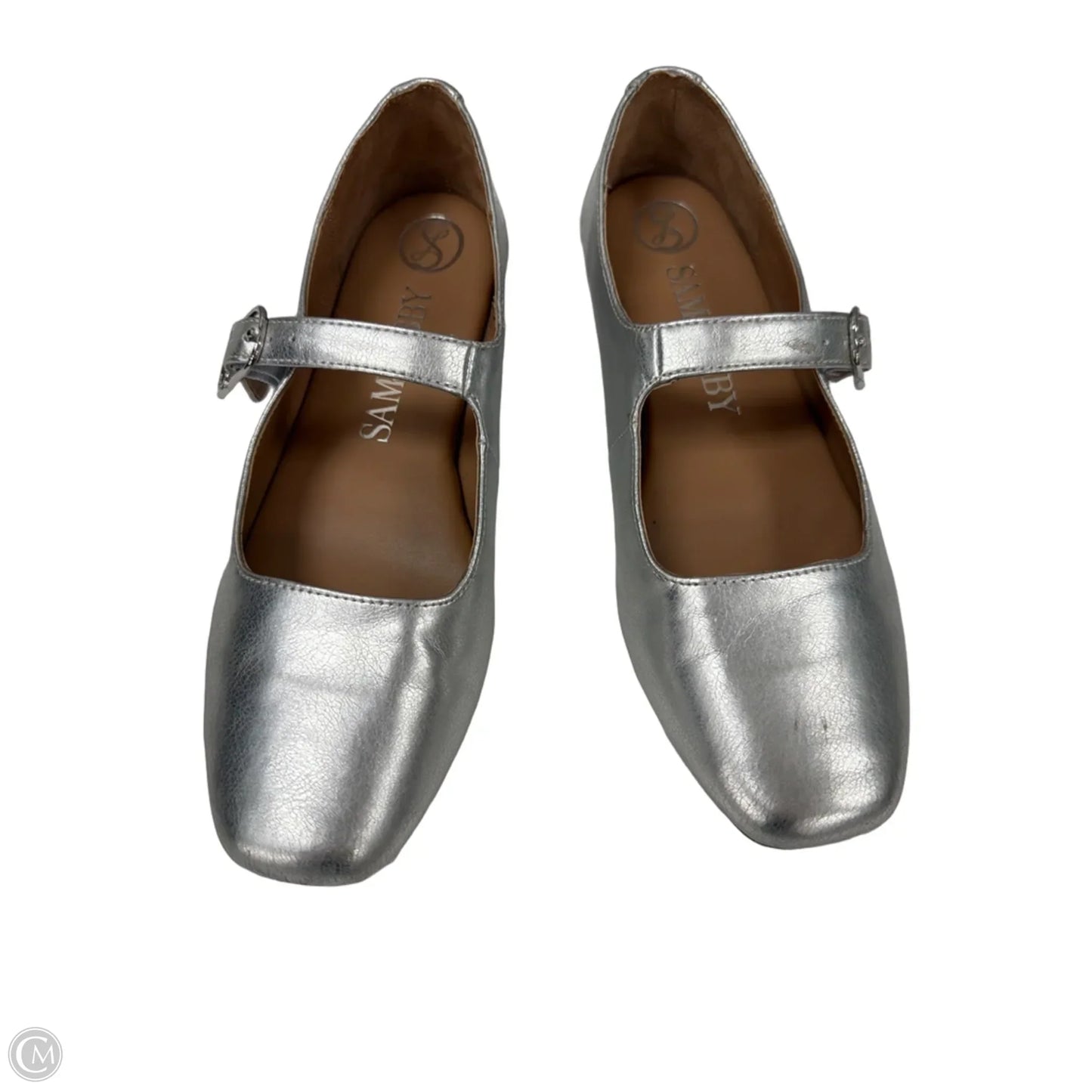 Shoes Flats By Sam And Libby In Silver, Size: 8.5