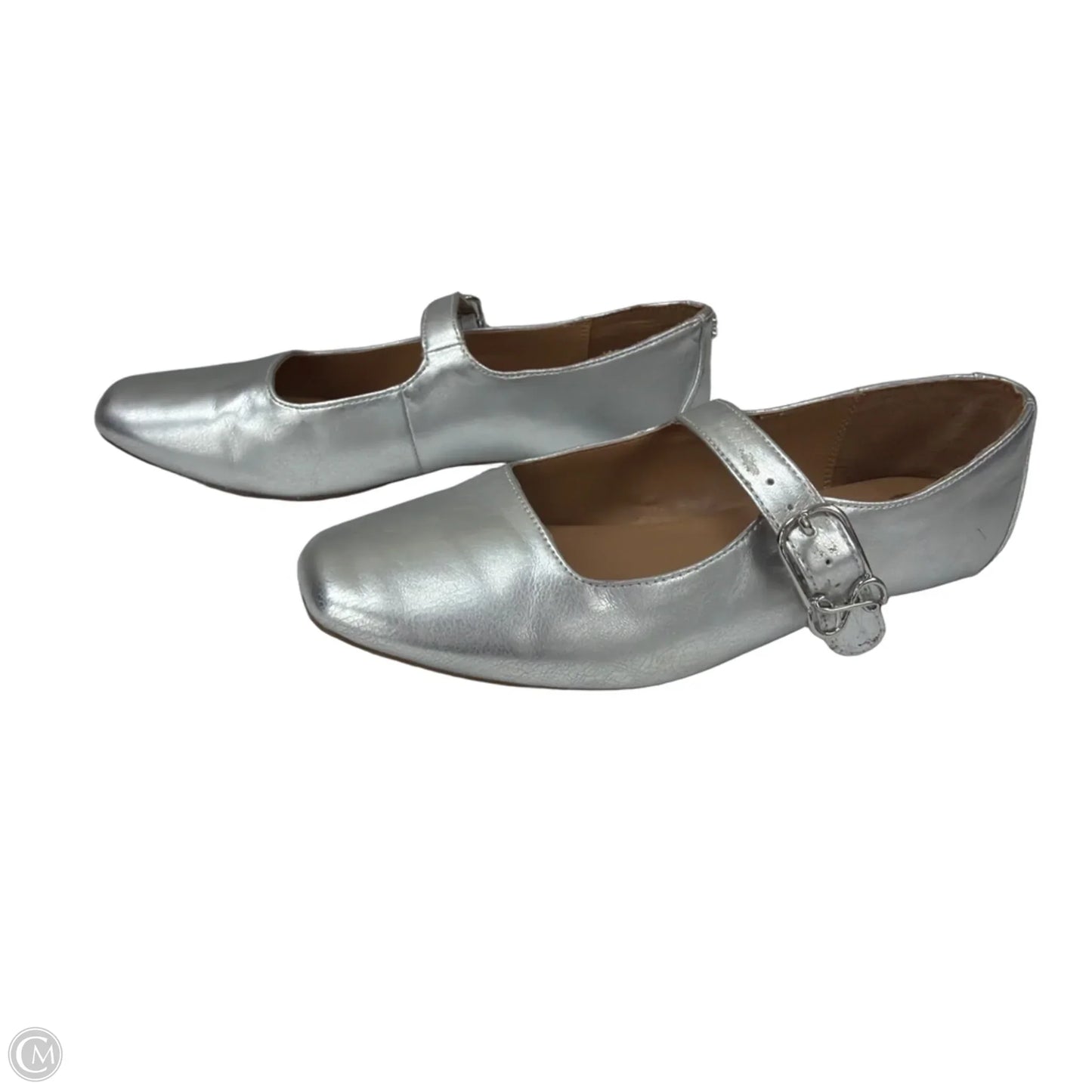 Shoes Flats By Sam And Libby In Silver, Size: 8.5