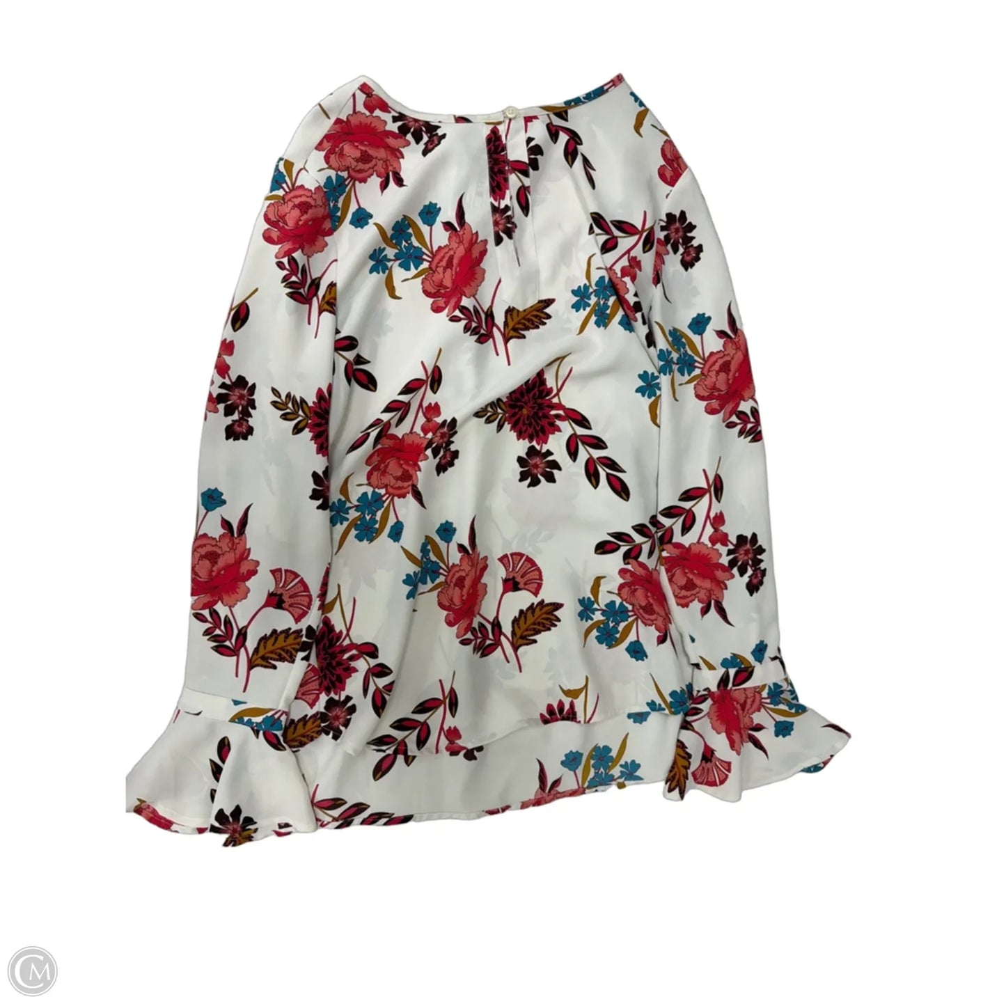 Top Long Sleeve By Loft In Floral Print, Size: S