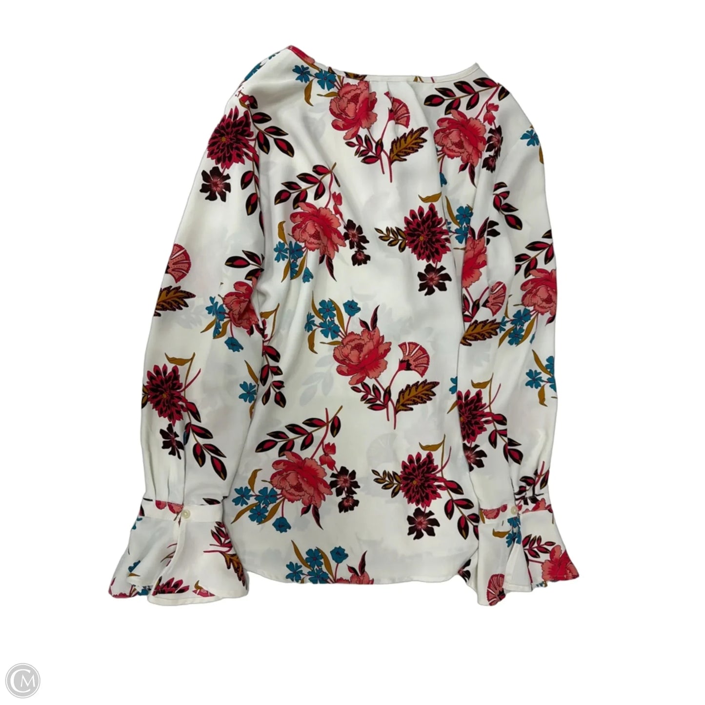 Top Long Sleeve By Loft In Floral Print, Size: S