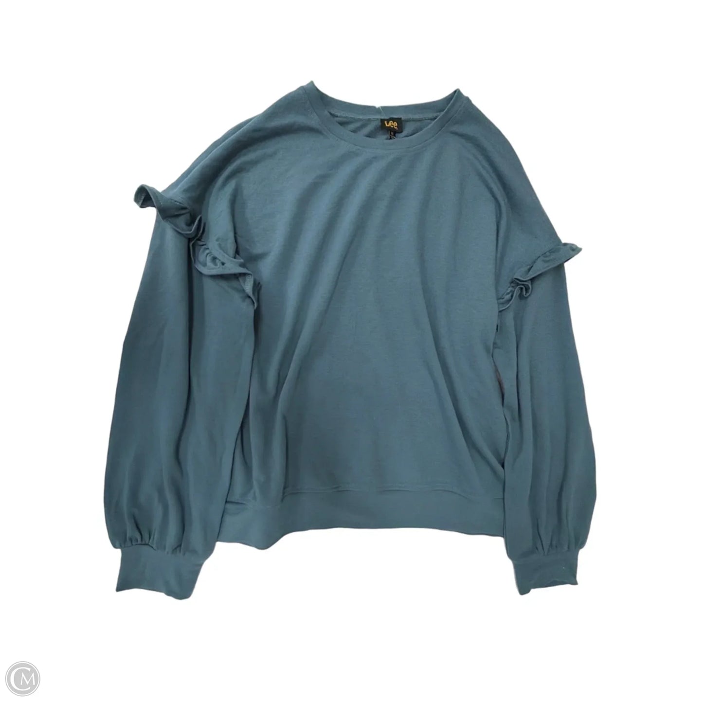 Top Long Sleeve By Lee In Teal, Size: Xl