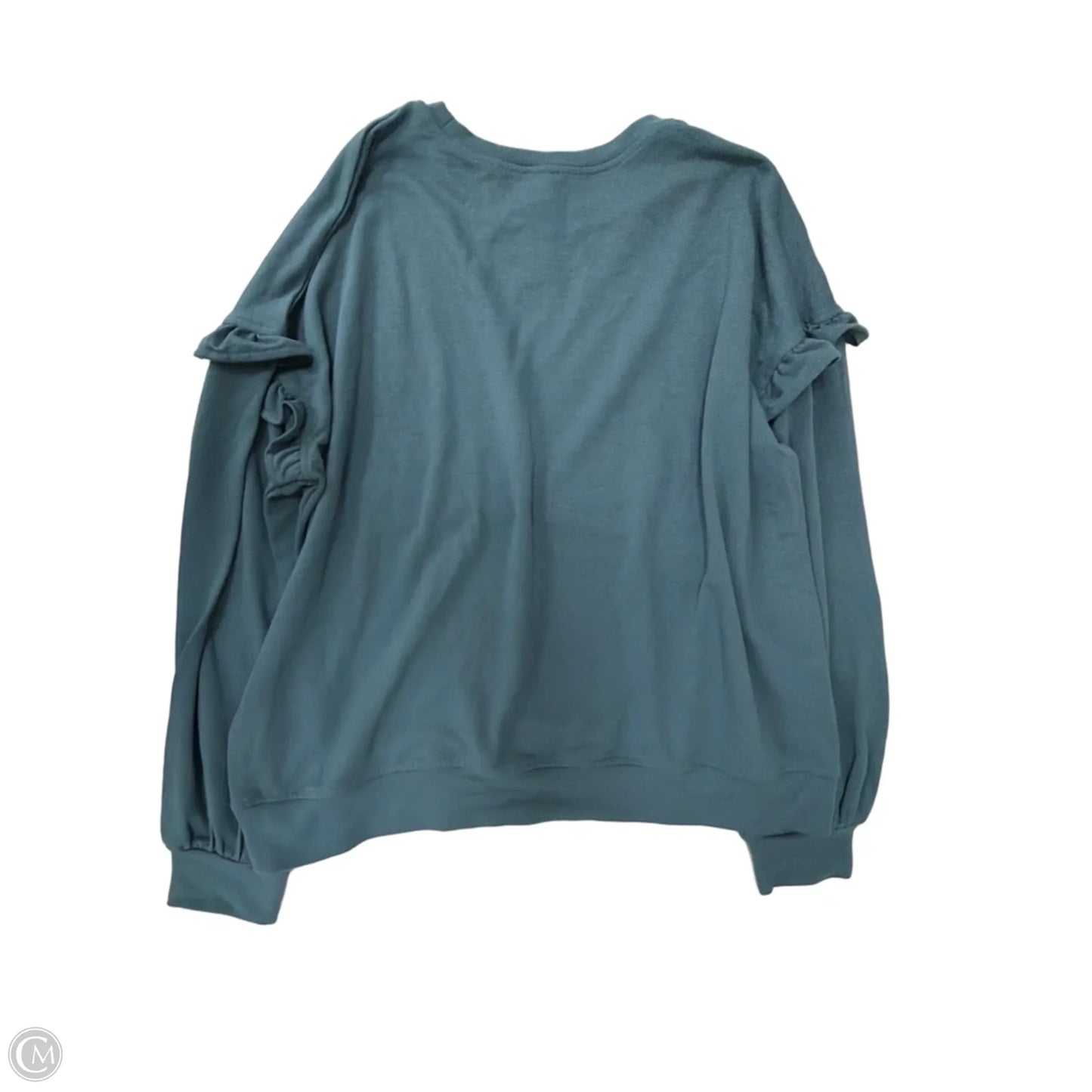 Top Long Sleeve By Lee In Teal, Size: Xl