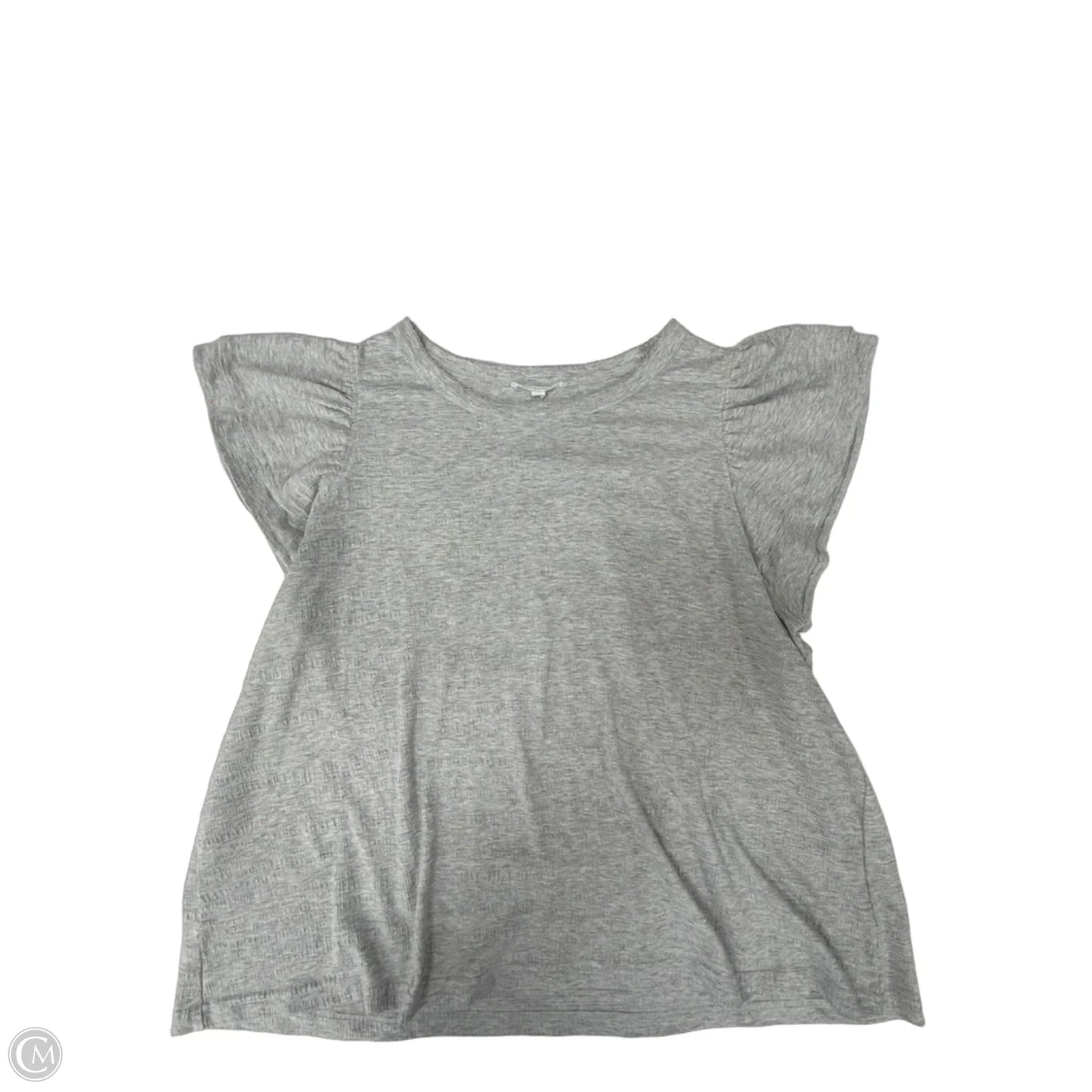 Top Short Sleeve By Jane And Delancey In Grey, Size: 2x