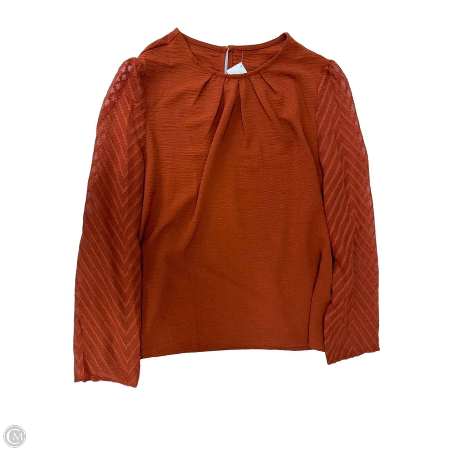 Top Long Sleeve By Clothes Mentor In Orange, Size: L