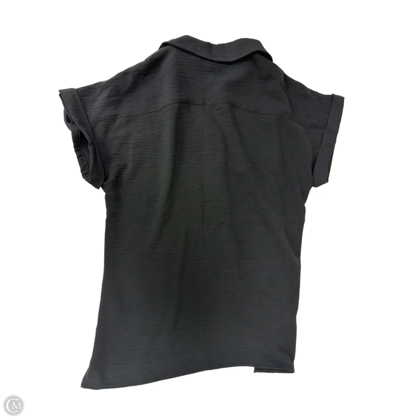 Top Short Sleeve By Calvin Klein In Black, Size: S