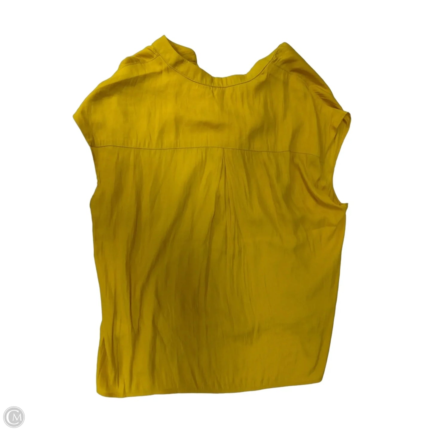 Top Short Sleeve By Maison Damelie In Yellow, Size: S