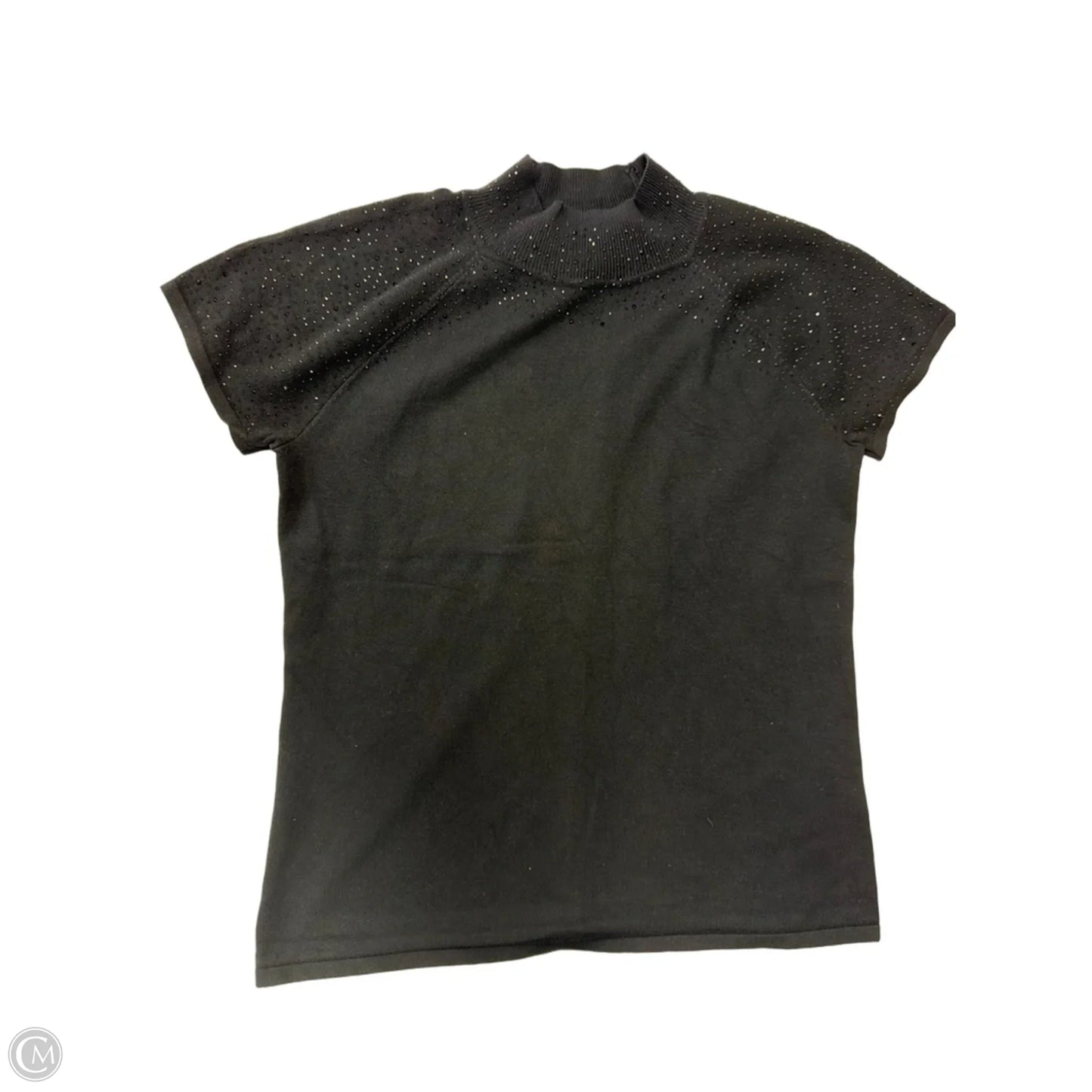 Top Short Sleeve By Cable And Gauge In Black, Size: M