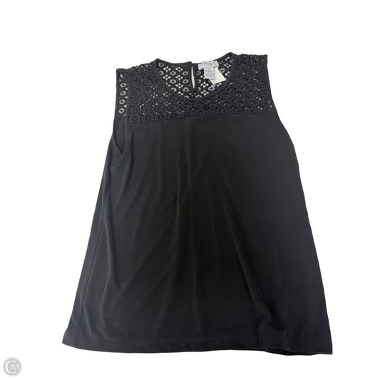 Top Sleeveless By Carmen By Carmen Marc Valvo In Black, Size: L