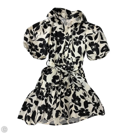 Dress Casual Short By Jessica Simpson In Black & Cream, Size: S