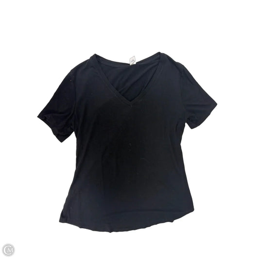 Top Short Sleeve Basic By Old Navy In Black, Size: S
