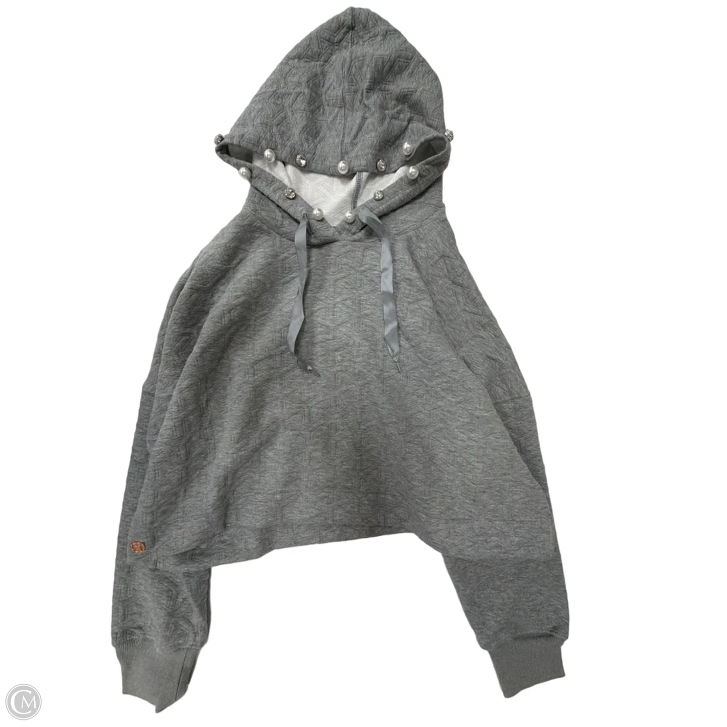 Top Long Sleeve By Simply Southern In Grey, Size: L