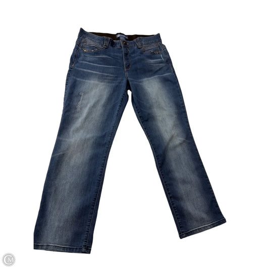 Jeans Straight By Democracy In Blue Denim, Size: 14p