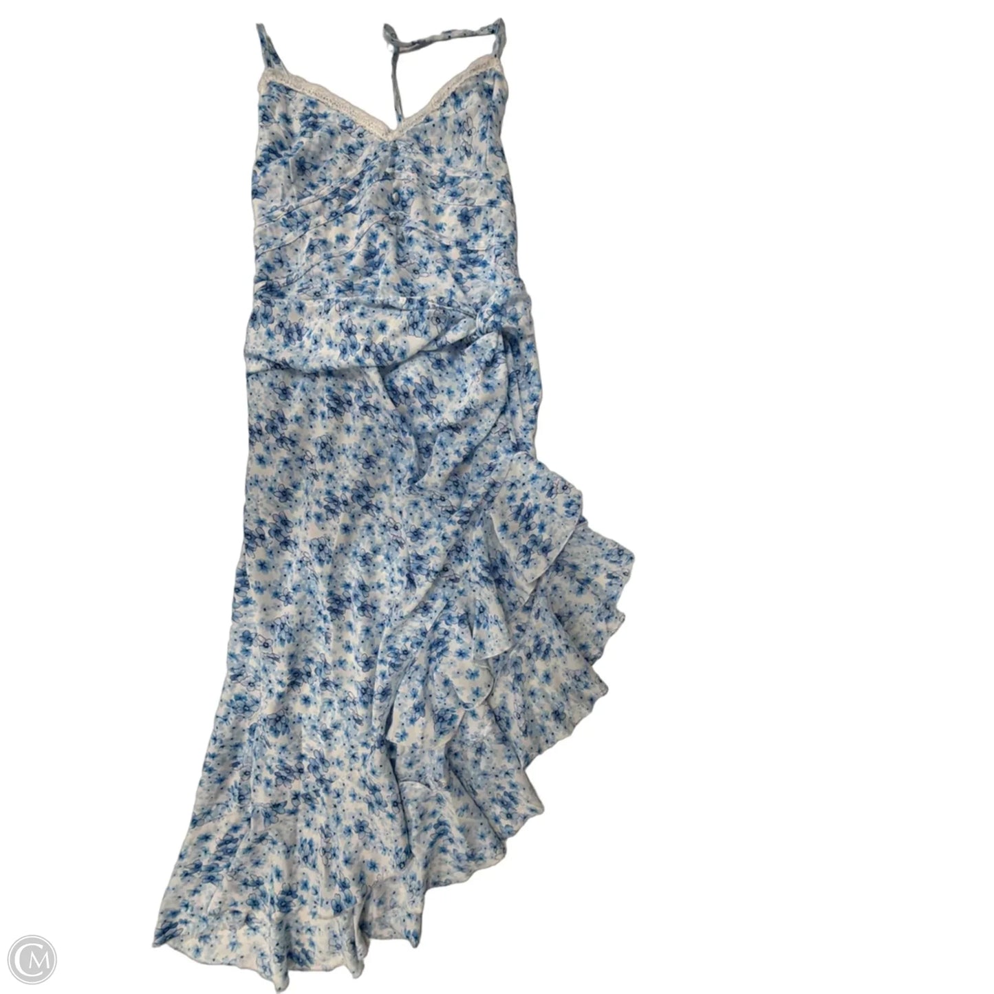 Dress Casual Midi By Pretty Little Thing In Blue & White, Size: 2x
