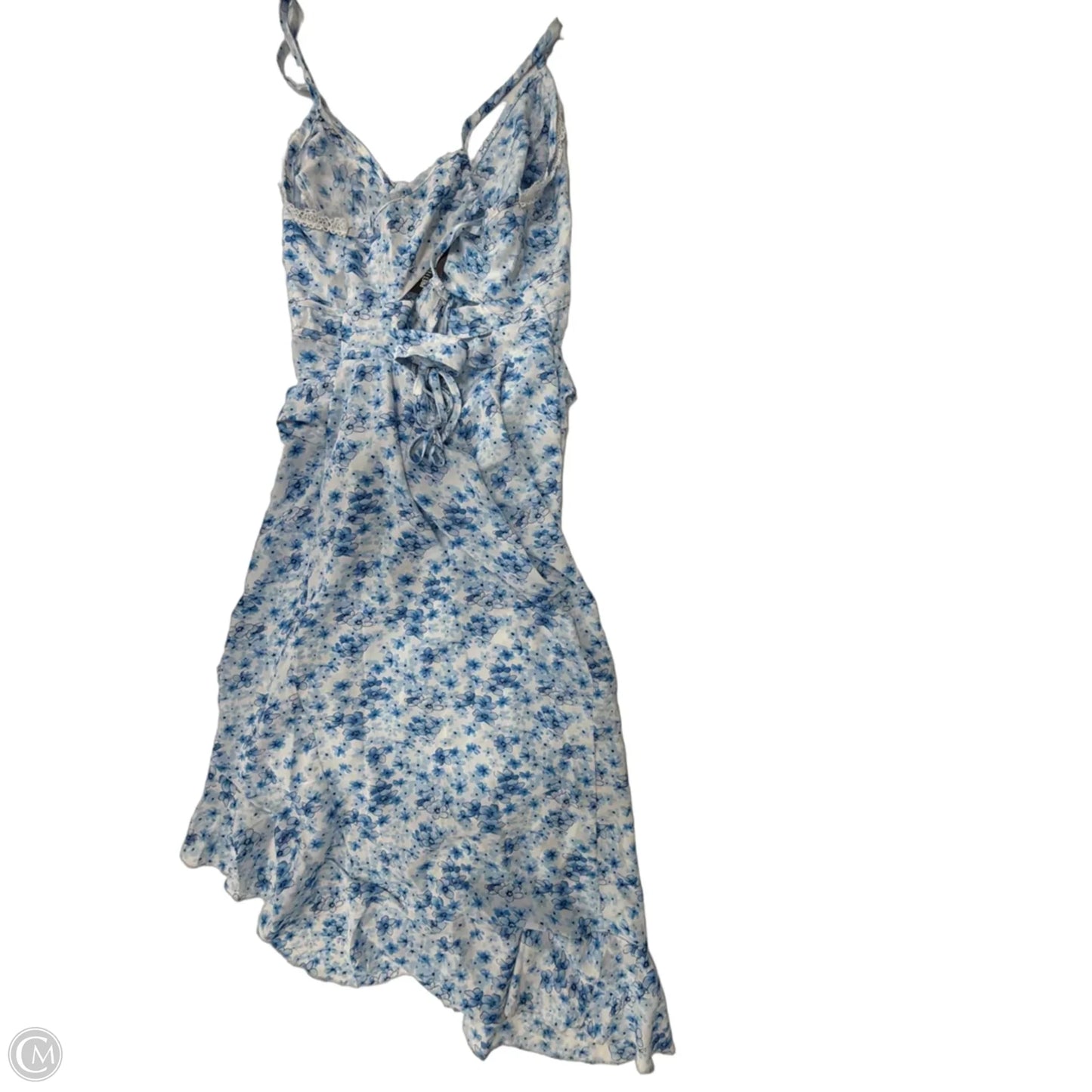Dress Casual Midi By Pretty Little Thing In Blue & White, Size: 2x