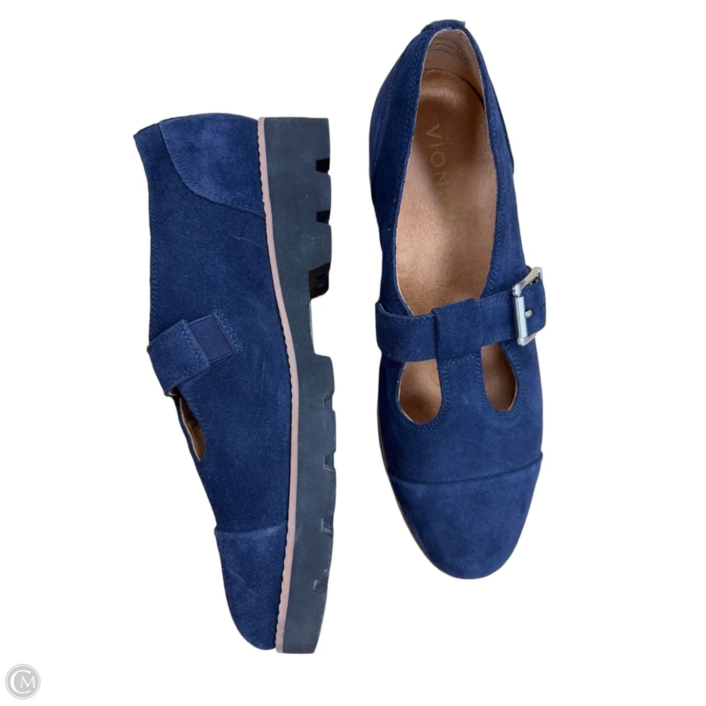 Shoes Flats By Vionic In Navy, Size: 8