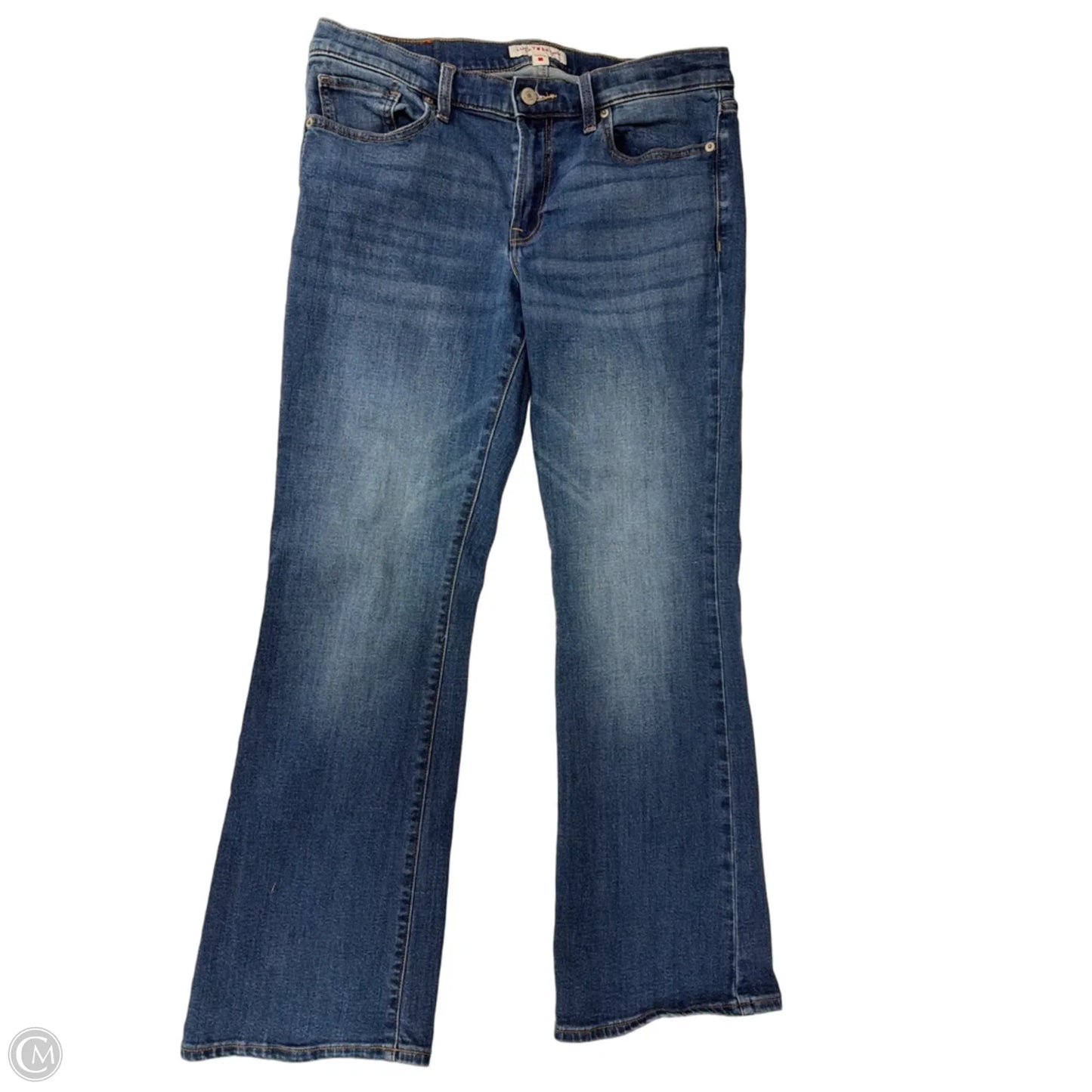 Jeans Boot Cut By Lucky Brand In Blue Denim, Size: 12