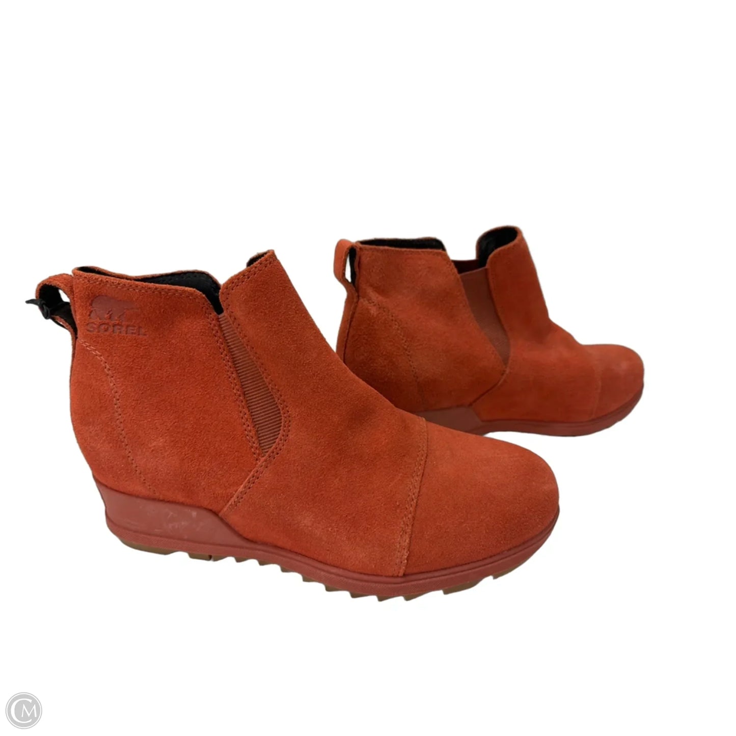 Boots Ankle Heels By Sorel In Orange, Size: 8.5