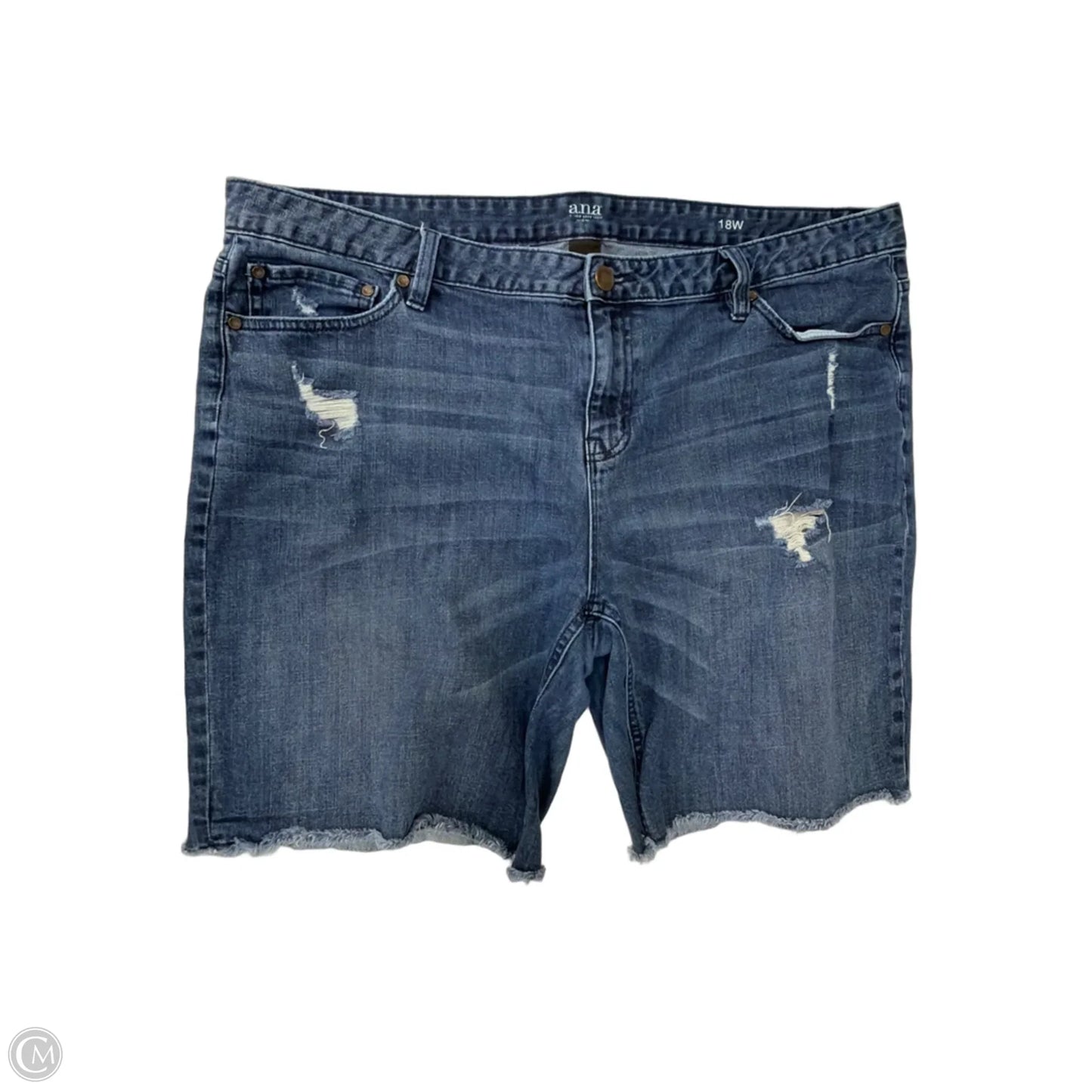 Shorts By Ana In Blue Denim, Size: 18