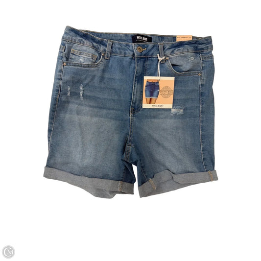 Shorts By Wax Jean In Blue Denim, Size: 22