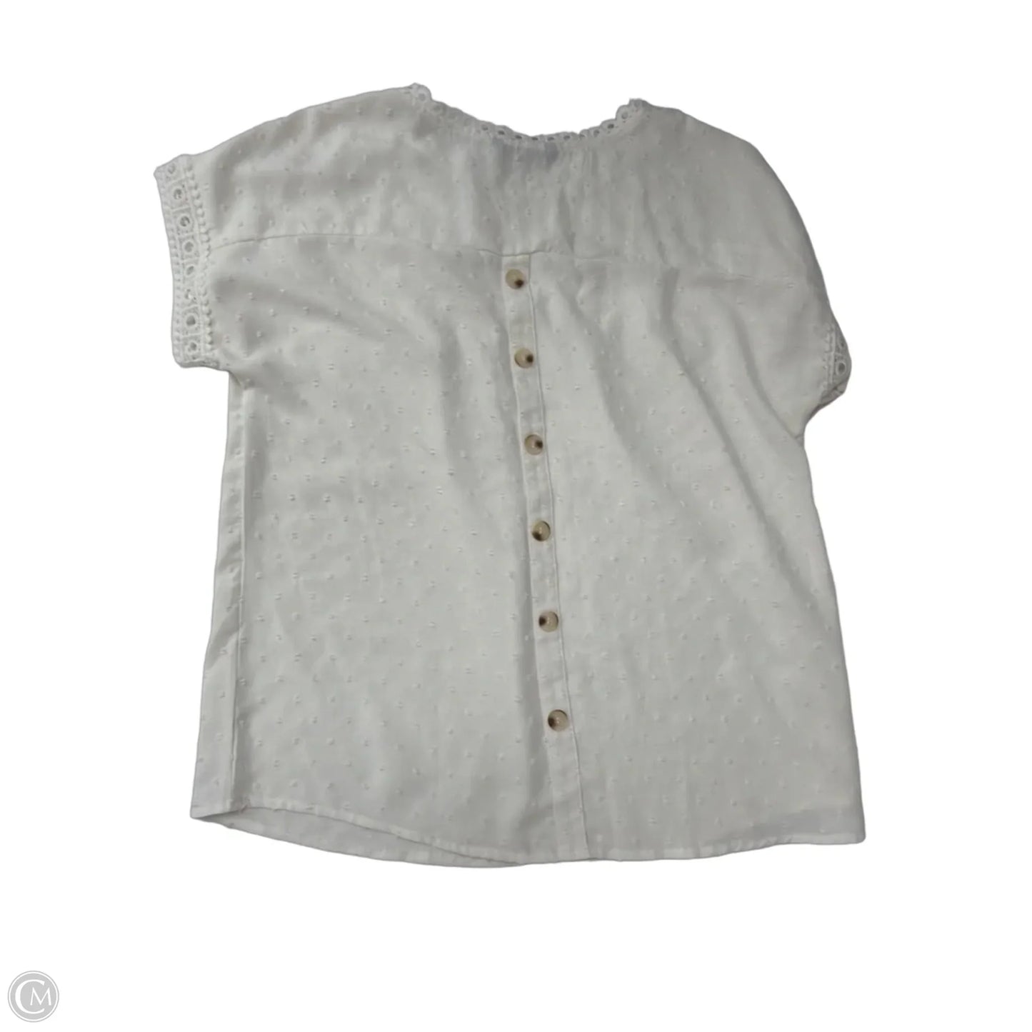 Top Short Sleeve By Dokotoo In White, Size: Xl