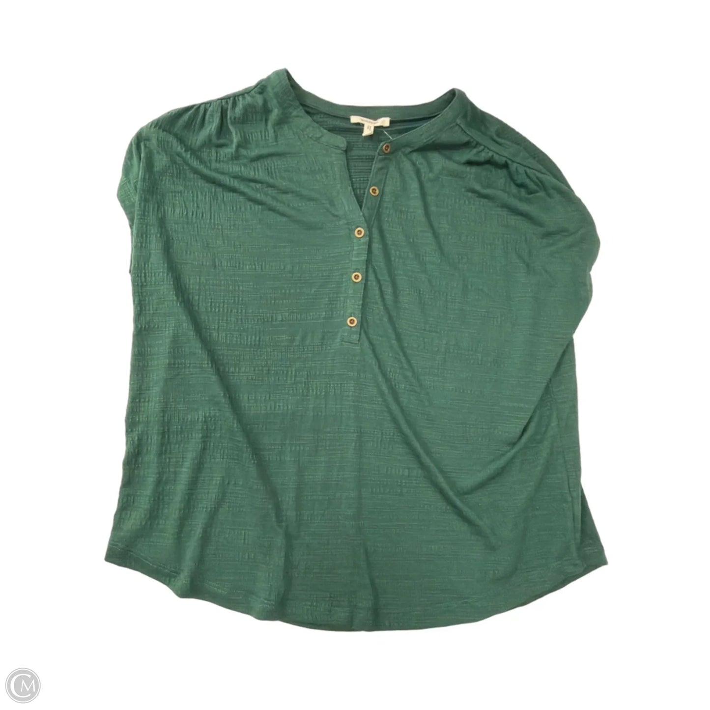 Top Short Sleeve By Maurices In Green, Size: L