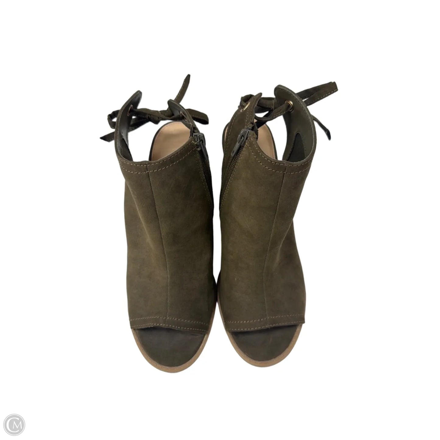Sandals Heels Block By Lc Lauren Conrad In Green, Size: 9.5