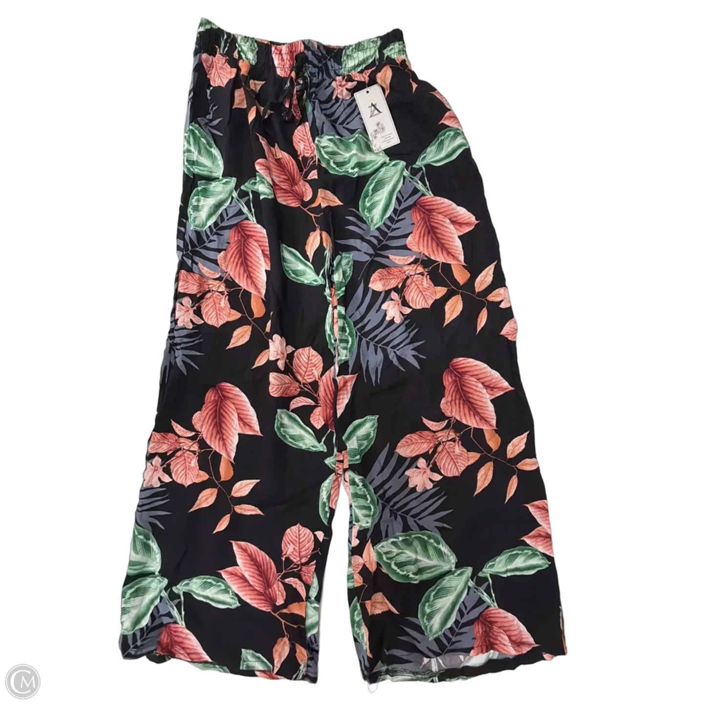 Pants Cropped By Clothes Mentor In Tropical Print, Size: 4