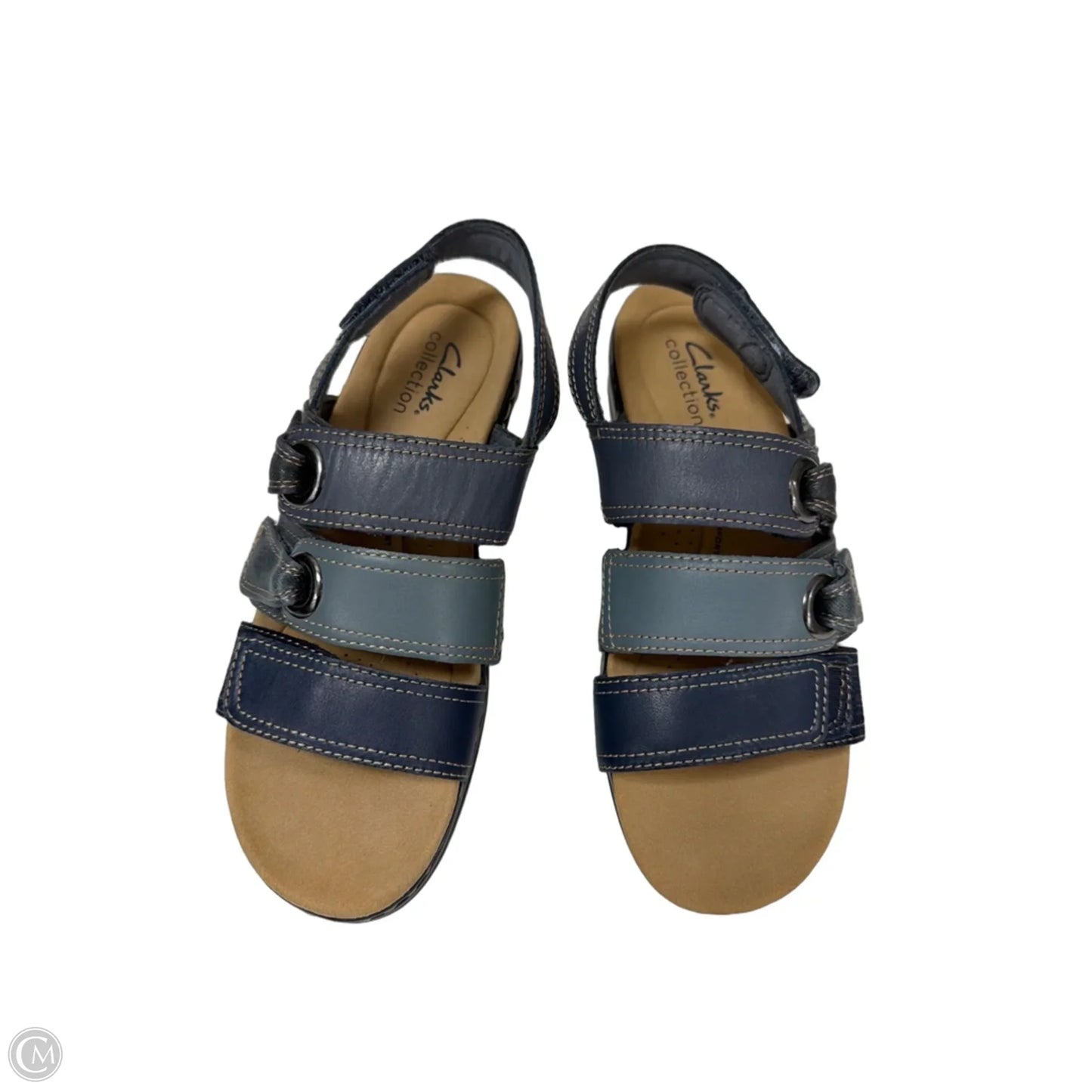 Sandals Flats By Clarks In Blue, Size: 6