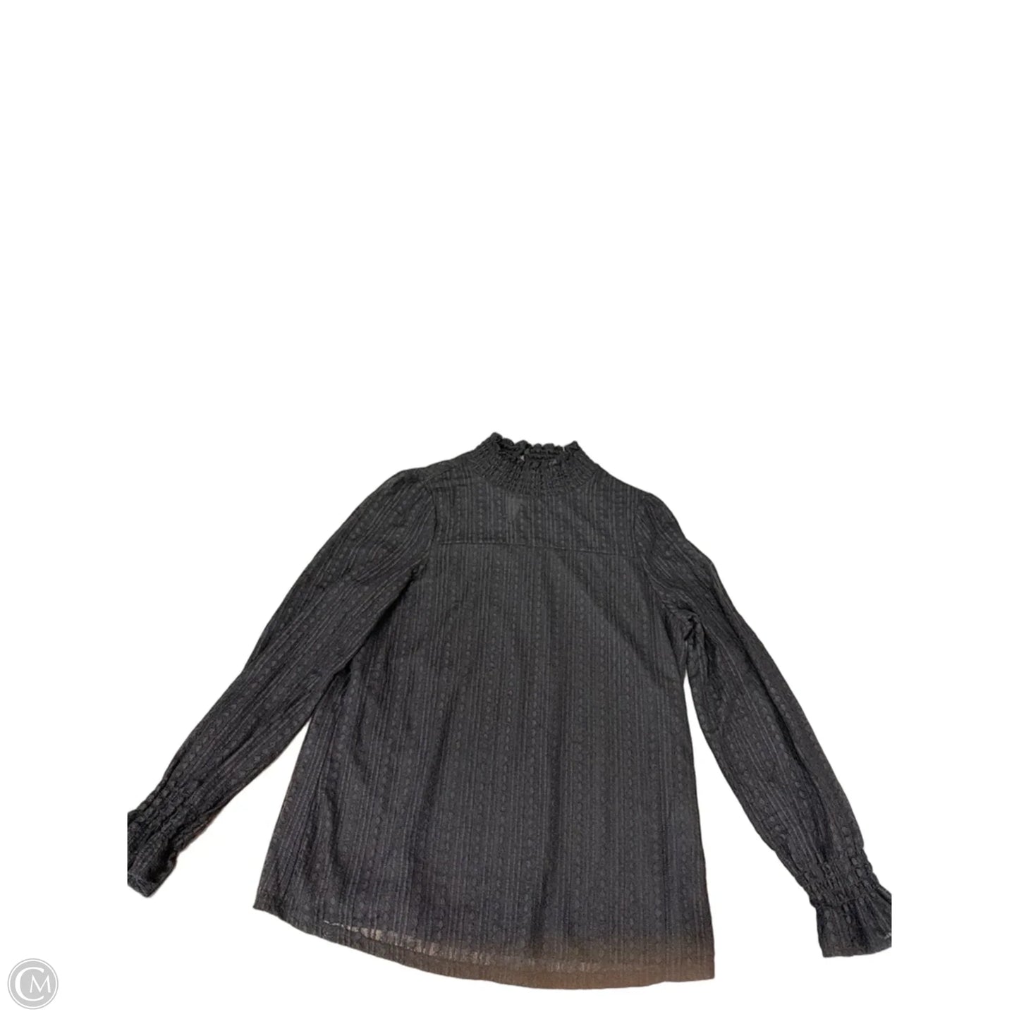 Top Long Sleeve By Adrianna Papell In Black, Size: M