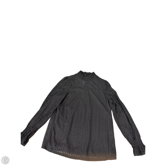 Top Long Sleeve By Adrianna Papell In Black, Size: M