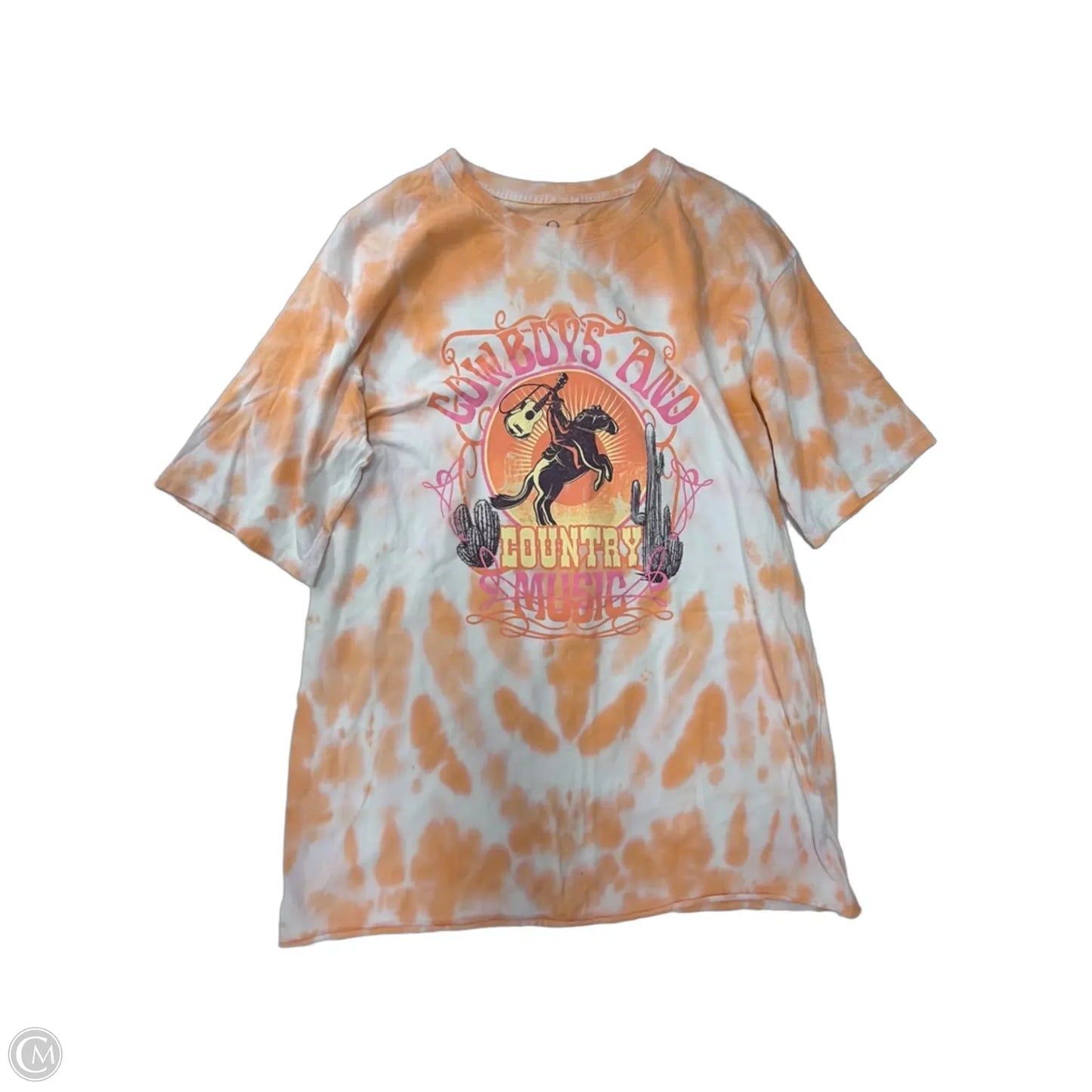 Top Short Sleeve By Clothes Mentor In Tie Dye Print, Size: S